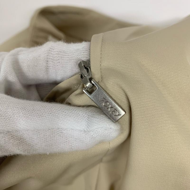 フォクシーニューヨーク FOXEYNEWYORK スカート ミニスカート 型番：32615 38 無地 ベージュ / ベージュ /  レディース USED 古着 中古 10032957