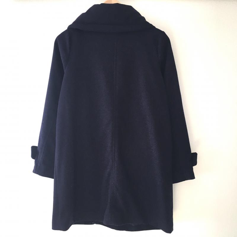 ダブルクローゼット w closet コート コート一般 FREE 無地 紺 / ネイビー /  レディース USED 古着 中古 10032967