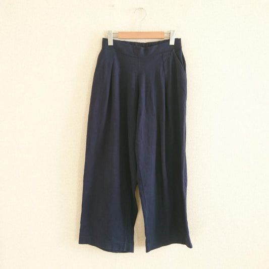 コーエン coen ボトムス ボトムス コットンワイドパンツ M 無地 紺 / ネイビー /  レディース USED 古着 中古 10033014