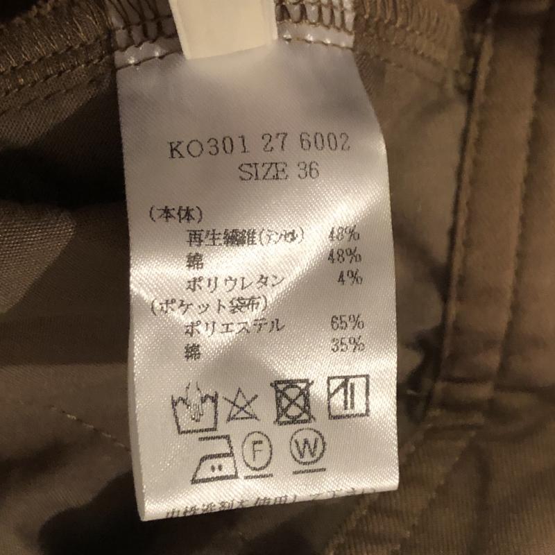 アウィーエフ AuieF パンツ ワークパンツ、ペインターパンツ 36 無地 茶 / ブラウン / X カーキ / カーキ /  レディース USED 古着 中古 10033045