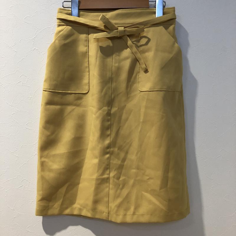 プロポーションボディドレッシング PROPORTION BODY DRESSING スカート ひざ丈スカート 3 無地 黄 / イエロー /  レディース USED 古着 中古 10033063