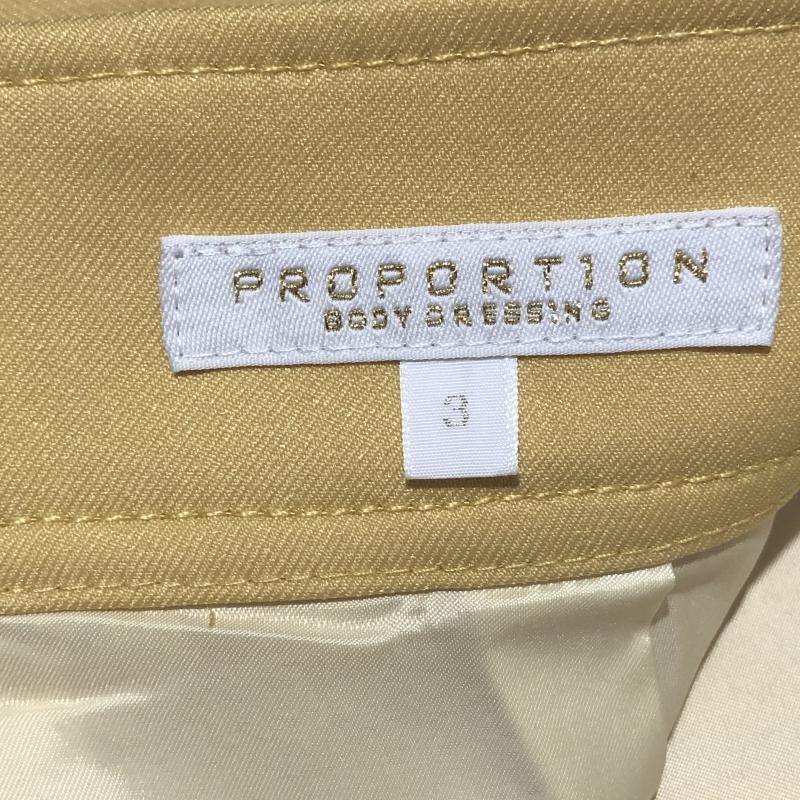 プロポーションボディドレッシング PROPORTION BODY DRESSING スカート ひざ丈スカート 3 無地 黄 / イエロー /  レディース USED 古着 中古 10033063