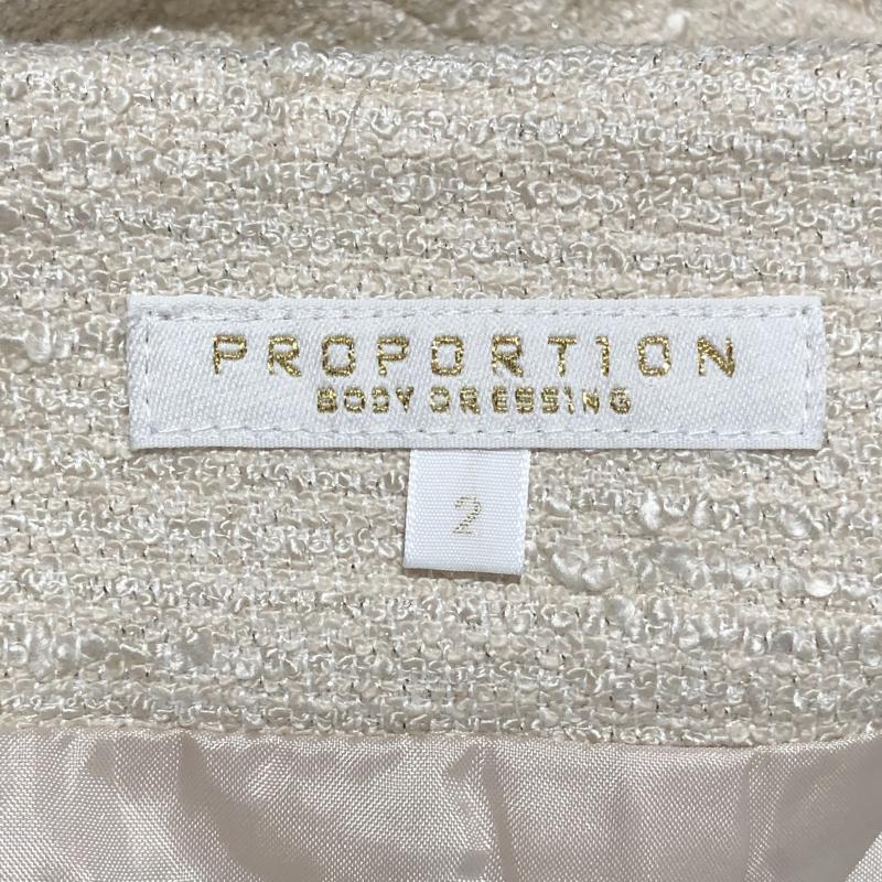 プロポーションボディドレッシング PROPORTION BODY DRESSING スカート ひざ丈スカート 2 無地 ベージュ / ベージュ /  レディース USED 古着 中古 10033064