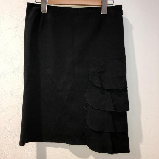 ジルスチュアート JILLSTUART スカート ひざ丈スカート 2 無地 黒 / ブラック /  レディース USED 古着 中古 10033066