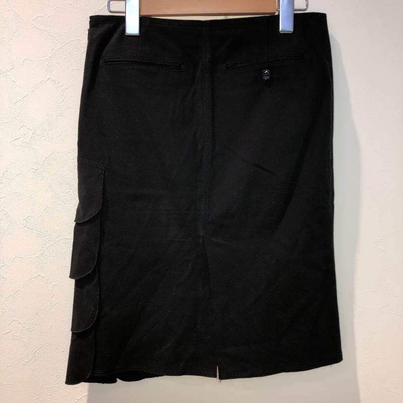 ジルスチュアート JILLSTUART スカート ひざ丈スカート 2 無地 黒 / ブラック /  レディース USED 古着 中古 10033066