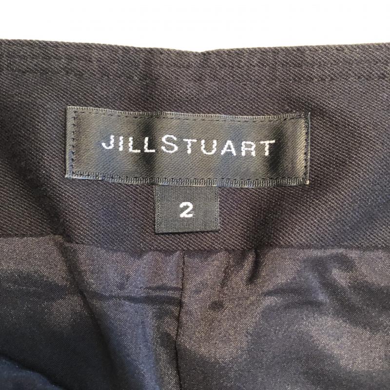 ジルスチュアート JILLSTUART スカート ひざ丈スカート 2 無地 黒 / ブラック /  レディース USED 古着 中古 10033066