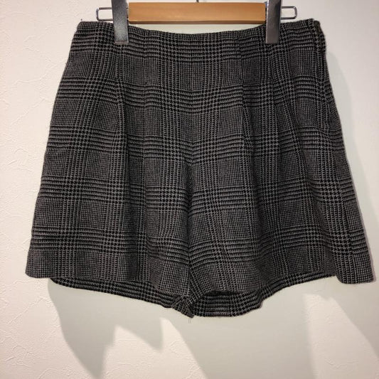 フレームワーク FRAMeWORK パンツ ショートパンツ 38 千鳥格子 灰 / グレー / X 黒 / ブラック /  レディース USED 古着 中古 10033068