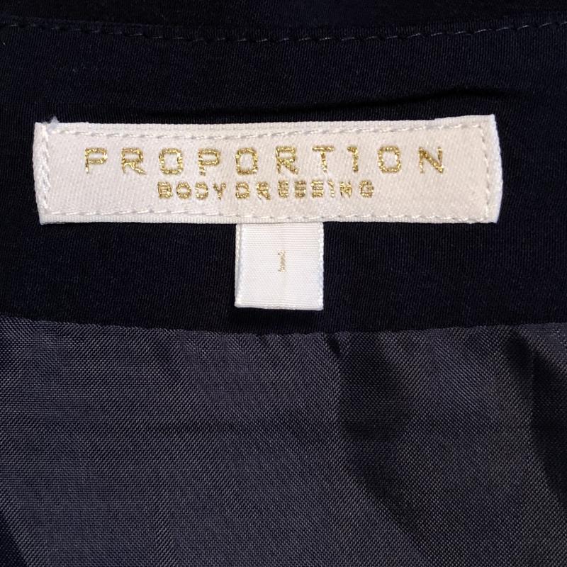 プロポーションボディドレッシング PROPORTION BODY DRESSING ワンピース ミニスカート 1 無地 紺 / ネイビー /  レディース USED 古着 中古 10033069