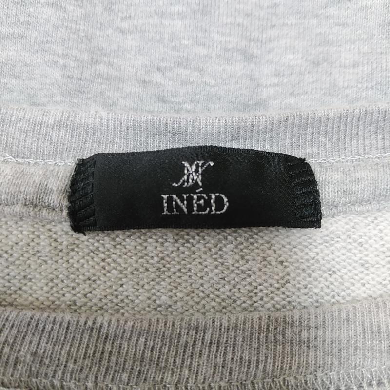 イネド INED ワンピース ひざ丈スカート 無地 灰 / グレー /  レディース USED 古着 中古 10033140