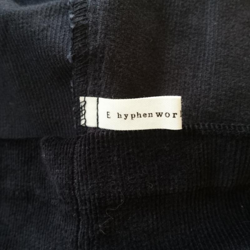 イーハイフンワールドギャラリー E hyphen world gallery スカート ひざ丈スカート コーデュロイ FREE 無地 紺 / ネイビー /  レディース USED 古着 中古 10033175