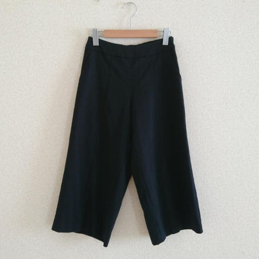 エスプリミュール ESPRITMUR パンツ スラックス ガウチョパンツ 7 無地 黒 / ブラック /  レディース USED 古着 中古 10033247