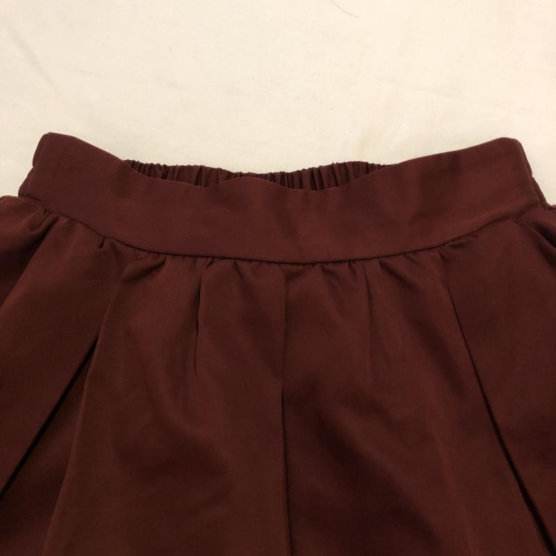 コルザ COLZA スカート ひざ丈スカート M 無地 えんじ / ワインレッド /  レディース USED 古着 中古 10033249