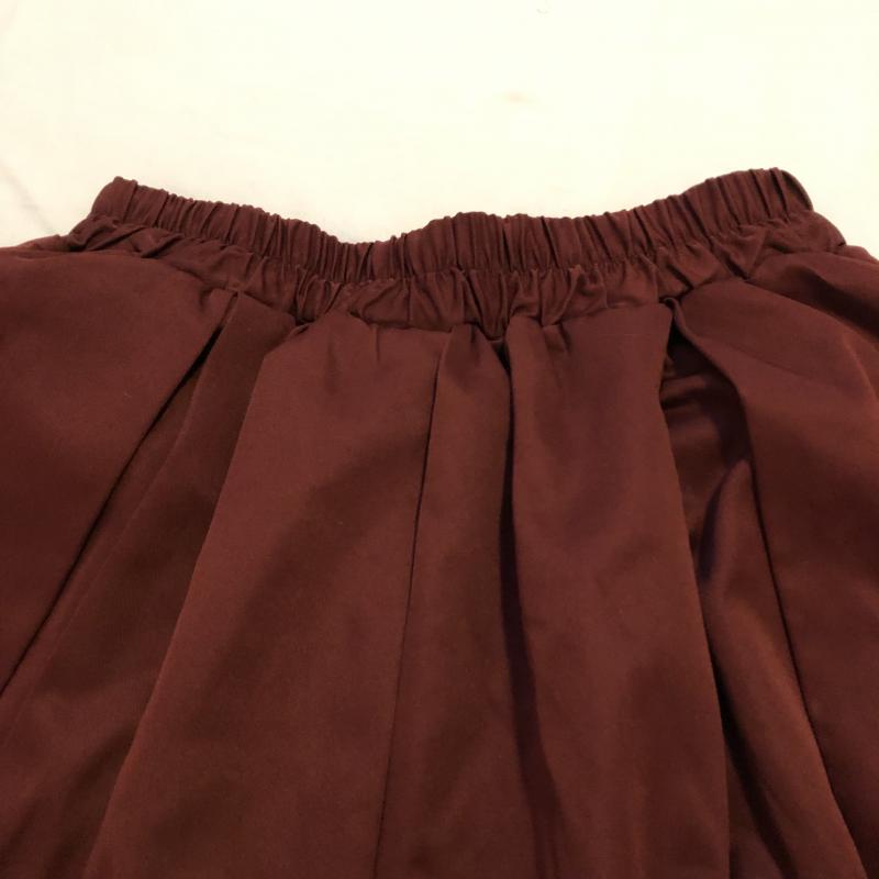 コルザ COLZA スカート ひざ丈スカート M 無地 えんじ / ワインレッド /  レディース USED 古着 中古 10033249