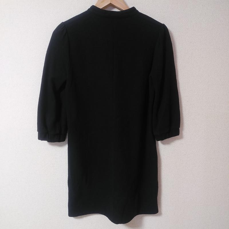 マカフィー MACPHEE ワンピース ひざ丈スカート 38 無地 黒 / ブラック /  レディース USED 古着 中古 10033272