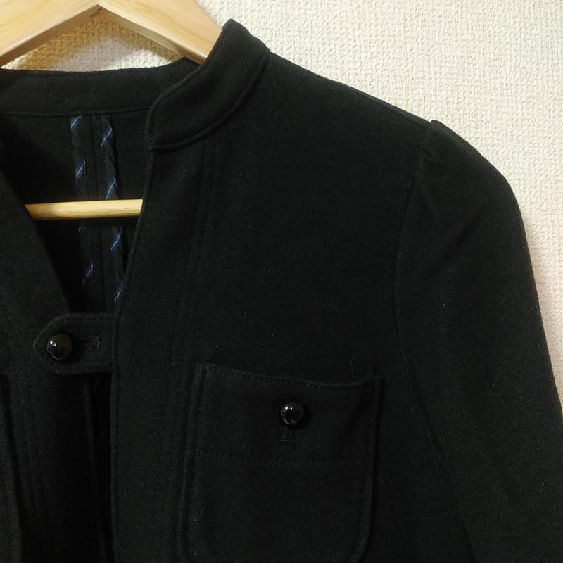 マカフィー MACPHEE ワンピース ひざ丈スカート 38 無地 黒 / ブラック /  レディース USED 古着 中古 10033272