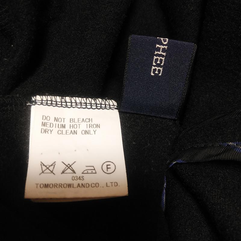 マカフィー MACPHEE ワンピース ひざ丈スカート 38 無地 黒 / ブラック /  レディース USED 古着 中古 10033272
