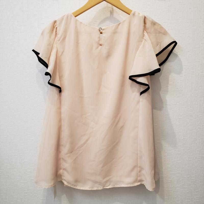 イング INGNI カットソー 半袖 M 無地 桃 / ピンク / X 黒 / ブラック /  レディース USED 古着 中古 10033280