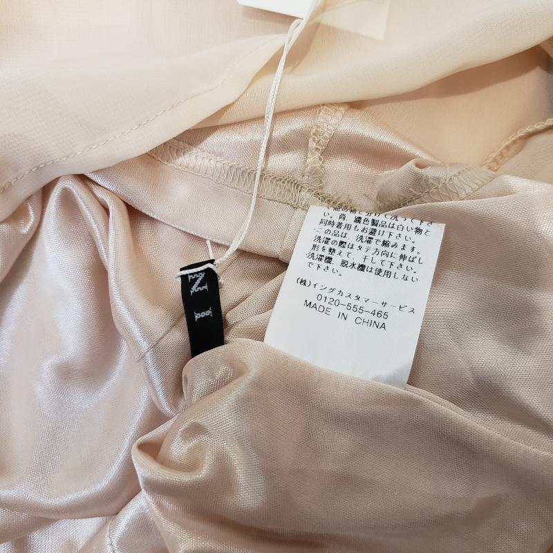 イング INGNI カットソー 半袖 M 無地 桃 / ピンク / X 黒 / ブラック /  レディース USED 古着 中古 10033280