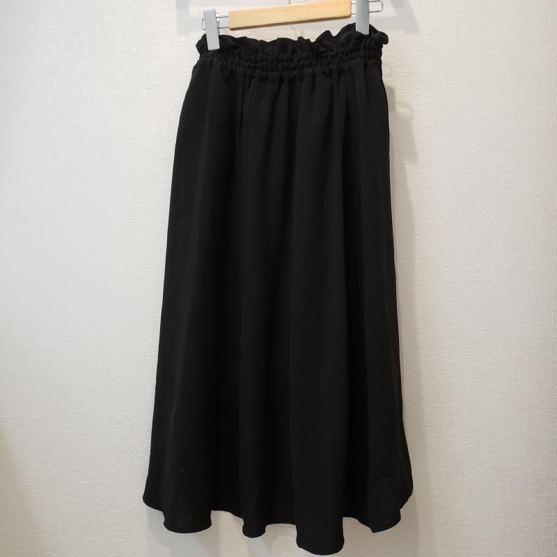 マジェスティックレゴン MAJESTIC LEGON スカート ロングスカート M 無地 黒 / ブラック /  レディース USED 古着 中古 10033281