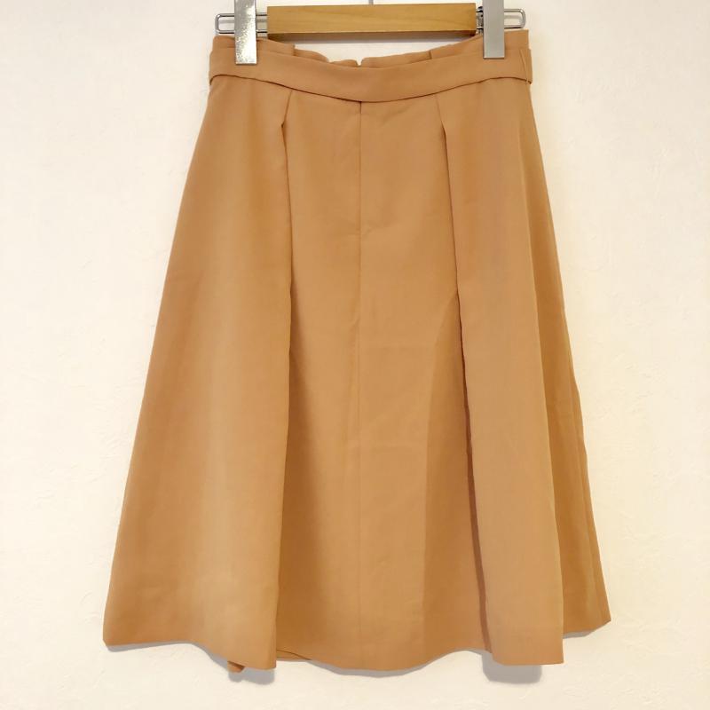 プロポーションボディドレッシング PROPORTION BODY DRESSING スカート ひざ丈スカート タックスカート 2 無地 黄 / イエロー /  レディース USED 古着 中古 10033304