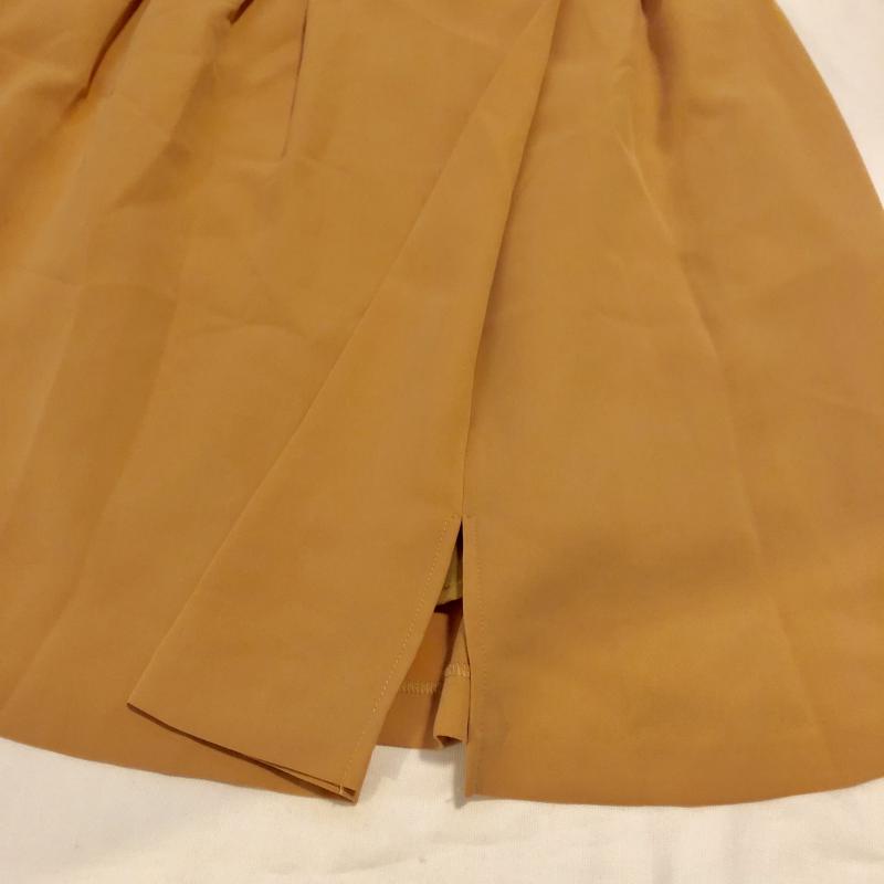 プロポーションボディドレッシング PROPORTION BODY DRESSING スカート ひざ丈スカート タックスカート 2 無地 黄 / イエロー /  レディース USED 古着 中古 10033304