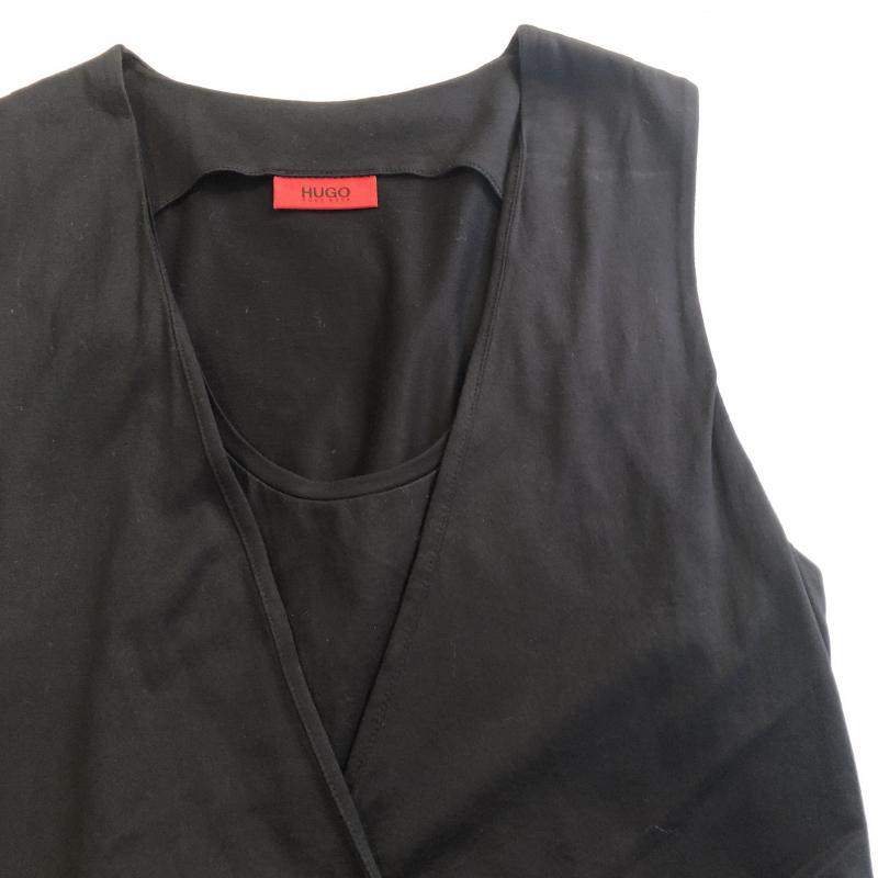 ヒューゴボス HUGO BOSS ワンピース ロングスカート カットソーワンピース　タンクトップ XS 無地 黒 / ブラック /  レディース USED 古着 中古 10033382