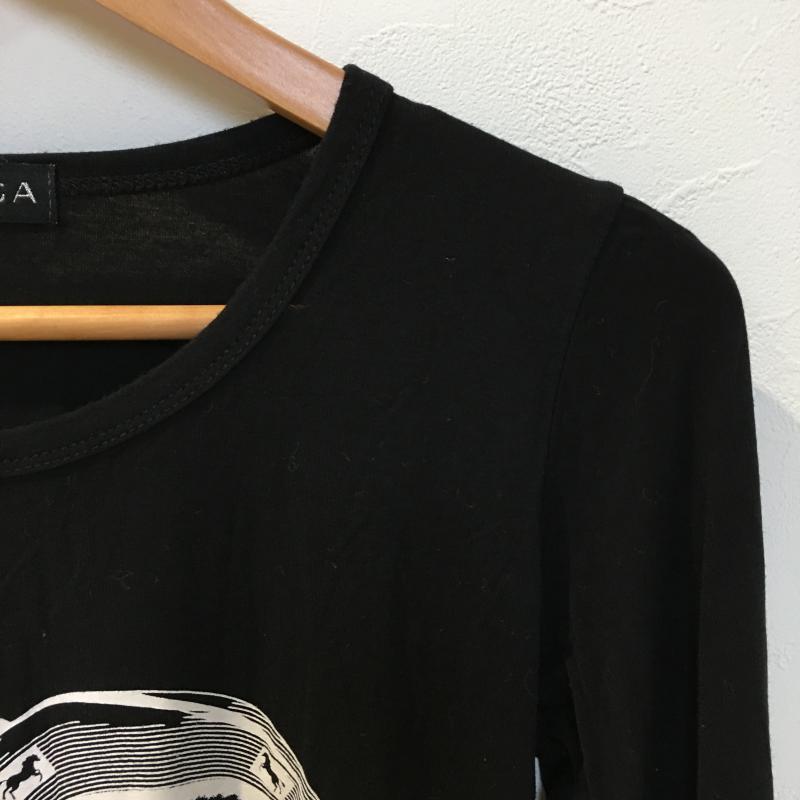スピカ SPICA カットソー 長袖 無地 X プリント X ロゴ、文字 黒 / ブラック / X 白 / ホワイト /  レディース USED 古着 中古 10033402