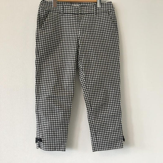 テチチ Techichi パンツ チノパン M チェック X 総柄 X ワンポイント 白 / ホワイト / X 黒 / ブラック /  レディース USED 古着 中古 10033471