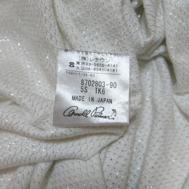 アーノルドパーマー Arnold Palmer ワンピース ひざ丈スカート 1 無地 X ワンポイント 白 / ホワイト /  レディース USED 古着 中古 10033477