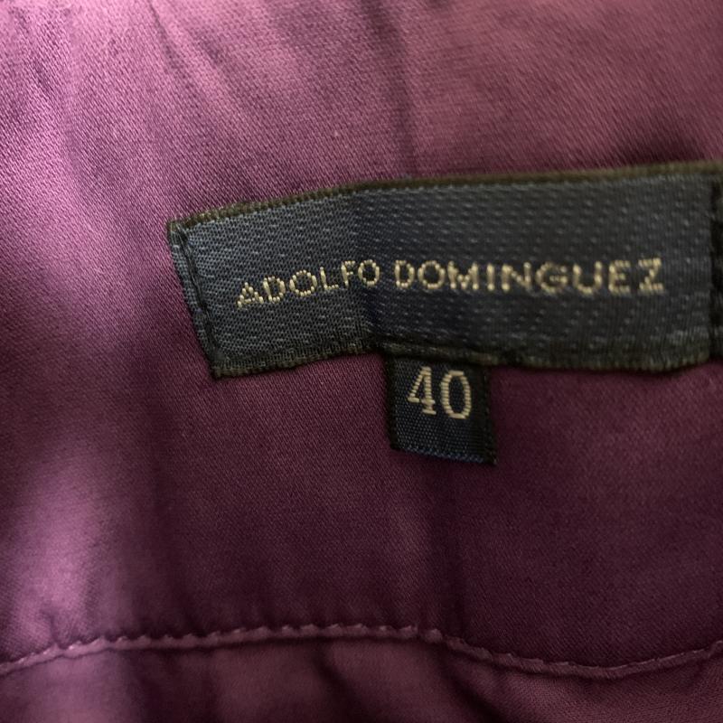 アドルフォドミンゲス ADOLFODOMINGUEZ スカート ひざ丈スカート 40 無地 紫 / パープル /  レディース USED 古着 中古 10033490