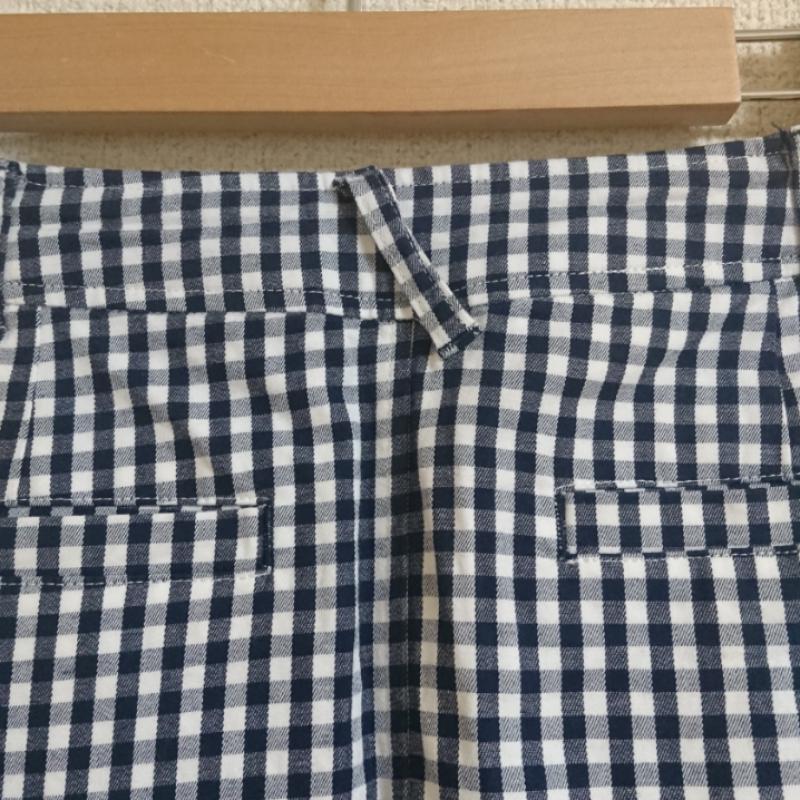 アーノルドパーマー Arnold Palmer スカート ひざ丈スカート 2 チェック X ワンポイント 白 / ホワイト / X 紺 / ネイビー /  レディース USED 古着 中古 10033514