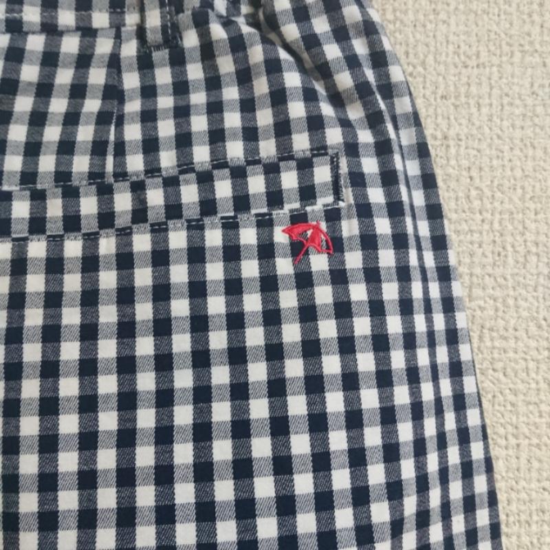 アーノルドパーマー Arnold Palmer スカート ひざ丈スカート 2 チェック X ワンポイント 白 / ホワイト / X 紺 / ネイビー /  レディース USED 古着 中古 10033514