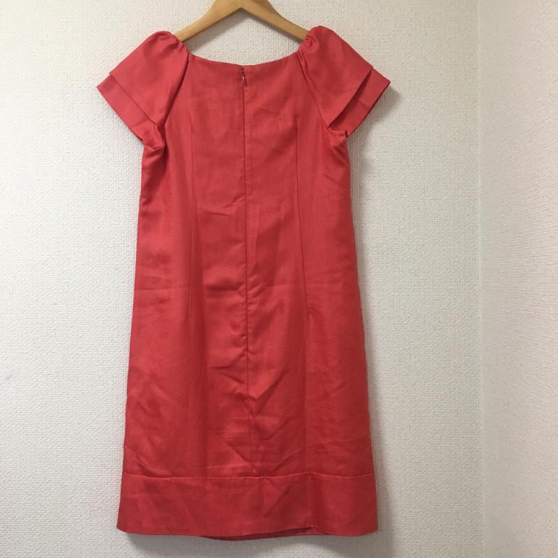 クローラ crolla ワンピース ひざ丈スカート Aラインワンピース 36 無地 赤 / レッド /  レディース USED 古着 中古 10033554
