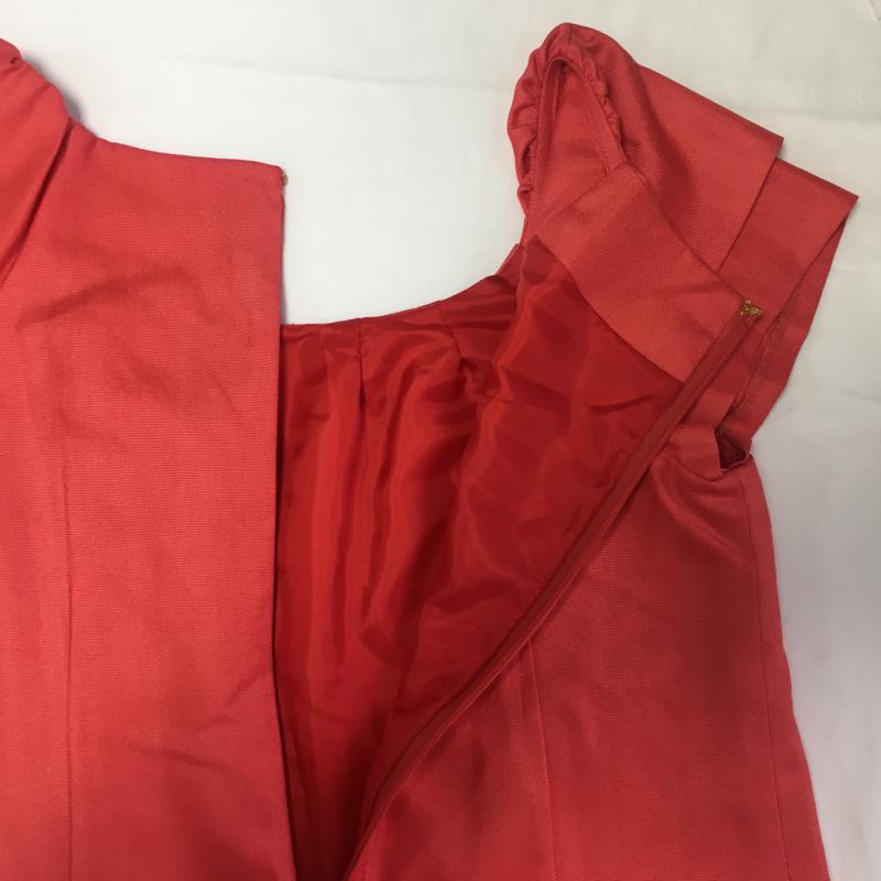 クローラ crolla ワンピース ひざ丈スカート Aラインワンピース 36 無地 赤 / レッド /  レディース USED 古着 中古 10033554