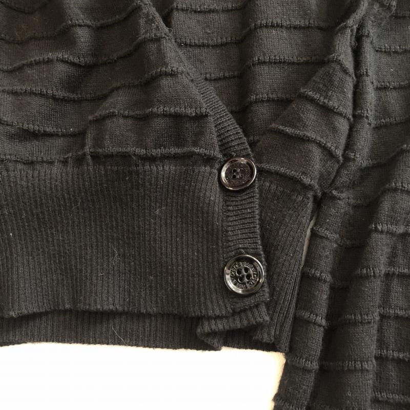 シーバイクロエ SEE BY CHLOE ニット、セーター 長袖 フリル　カシュクール 38 無地 X  黒 / ブラック / X ベージュ / ベージュ /  レディース USED 古着 中古 10033570