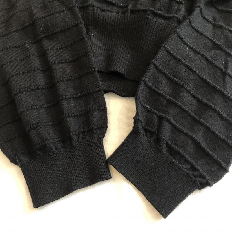シーバイクロエ SEE BY CHLOE ニット、セーター 長袖 フリル　カシュクール 38 無地 X  黒 / ブラック / X ベージュ / ベージュ /  レディース USED 古着 中古 10033570