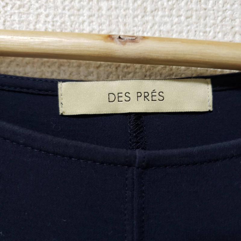 デ・プレ DES PRES ワンピース ひざ丈スカート L 無地 紺 / ネイビー /  レディース USED 古着 中古 10033594