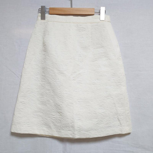 ロペピクニック ROPE' PICNIC スカート ひざ丈スカート 38 花柄 白 / ホワイト /  レディース USED 古着 中古 10033598