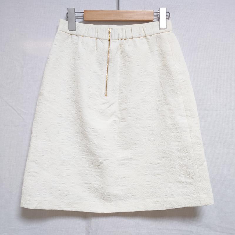 ロペピクニック ROPE' PICNIC スカート ひざ丈スカート 38 花柄 白 / ホワイト /  レディース USED 古着 中古 10033598