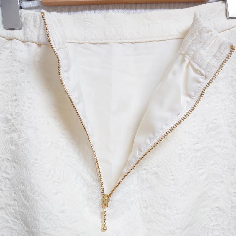 ロペピクニック ROPE' PICNIC スカート ひざ丈スカート 38 花柄 白 / ホワイト /  レディース USED 古着 中古 10033598