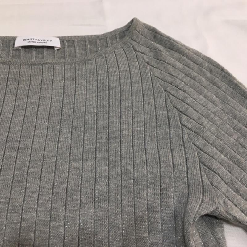 ビューティアンドユースユナイテッドアローズ BEAUTY&YOUTH UNITED ARROWS ニット、セーター 長袖 M  灰 / グレー /  レディース USED 古着 中古 10033662