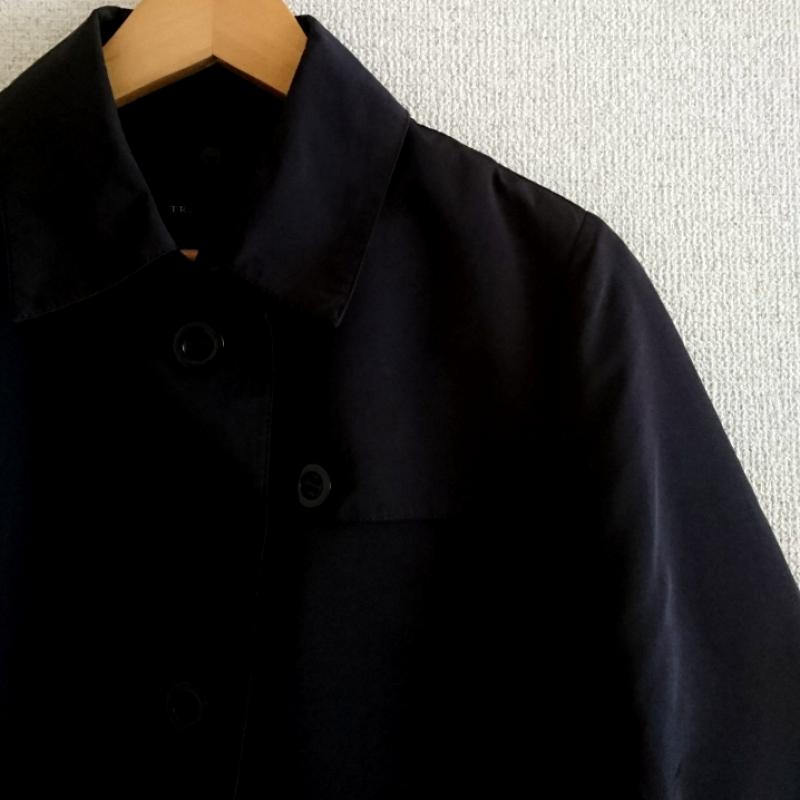 トランスワーク TRANS WORK コート コート一般 40 無地 黒 / ブラック /  レディース USED 古着 中古 10033681