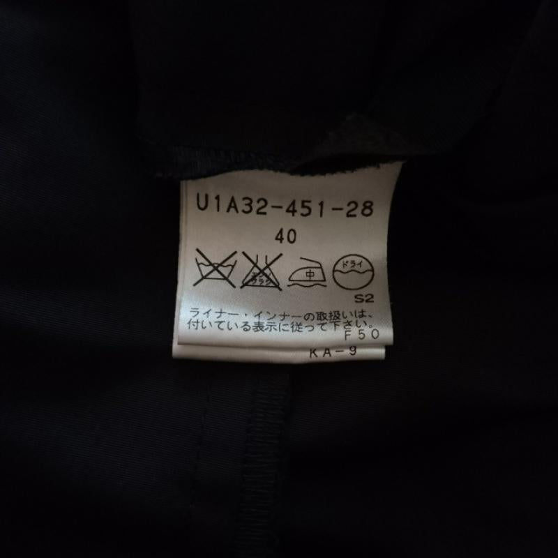トランスワーク TRANS WORK コート コート一般 40 無地 黒 / ブラック /  レディース USED 古着 中古 10033681