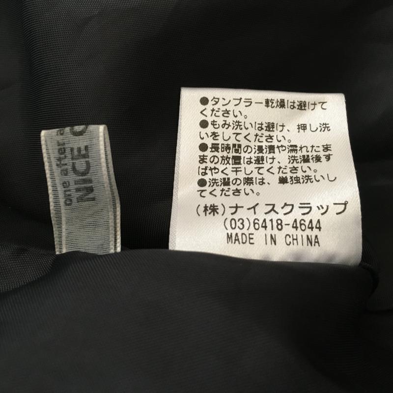 ナイスクラップ NICE CLAUP ワンピース ひざ丈スカート 花柄 黒 / ブラック / X 灰 / グレー /  レディース USED 古着 中古 10033698
