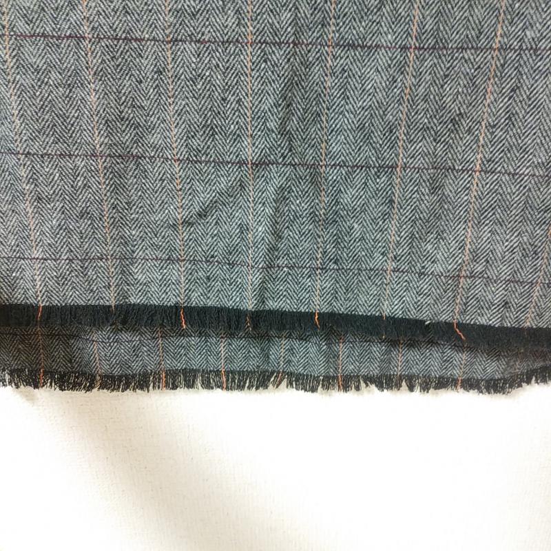 アンティクローズ ANTIQULOTHES カットソー 長袖 ツイードカットソー FREE チェック 灰 / グレー / X 橙 / オレンジ / X 赤 / レッド / X 黒 / ブラック /  レディース USED 古着 中古 10033751