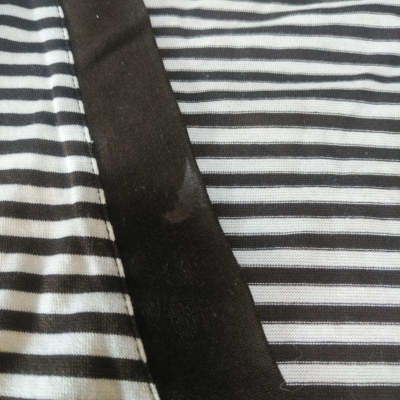 エリオン HERION カットソー 長袖 40 ボーダー柄 白 / ホワイト / X 茶 / ブラウン /  レディース USED 古着 中古 10033753