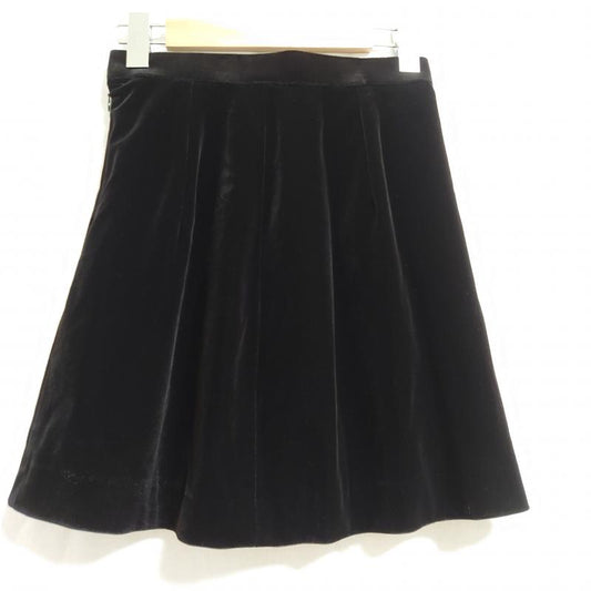 スコットクラブ SCOTCLUB スカート ひざ丈スカート 無地 黒 / ブラック /  レディース USED 古着 中古 10033776