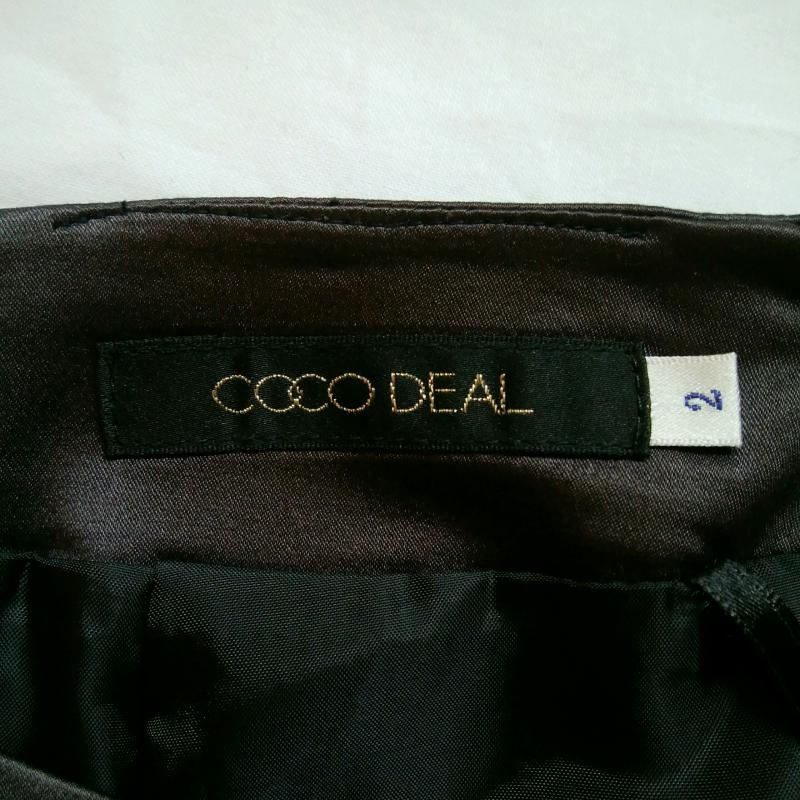 ココ ディール COCO DEAL スカート ミニスカート 2 無地 X  黒 / ブラック /  レディース USED 古着 中古 10033779