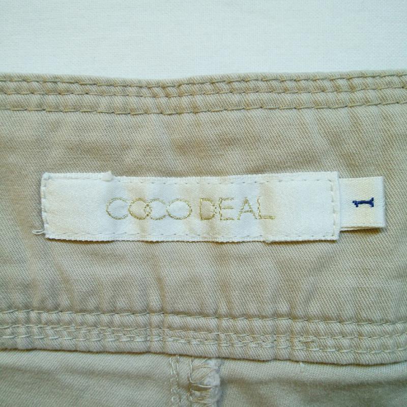 ココ ディール COCO DEAL パンツ ショートパンツ 1 無地 ベージュ / ベージュ /  レディース USED 古着 中古 10033786