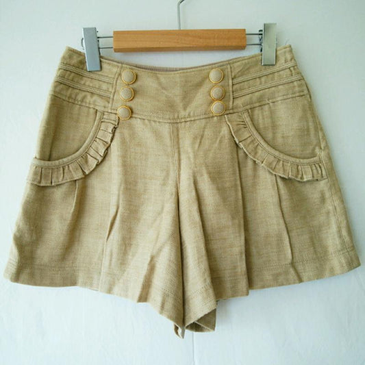アプワイザー・リッシェ Apuweiser-riche パンツ ショートパンツ 2  ベージュ / ベージュ /  レディース USED 古着 中古 10033787